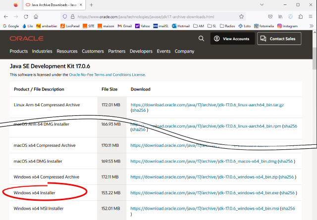 téléchargement de java
