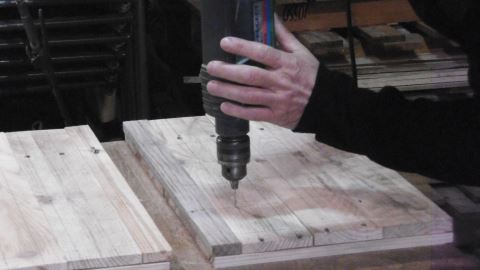 Traçage, pointage, perçage des bouts: façade et arrière