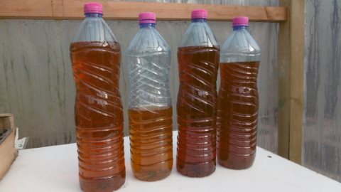 eau de cendres récupérée