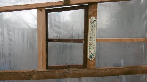 fenêtre et thermomètre