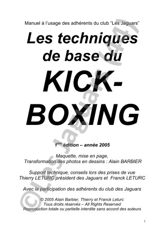 Fascicule 2005 de Kickboxing des Jaguars