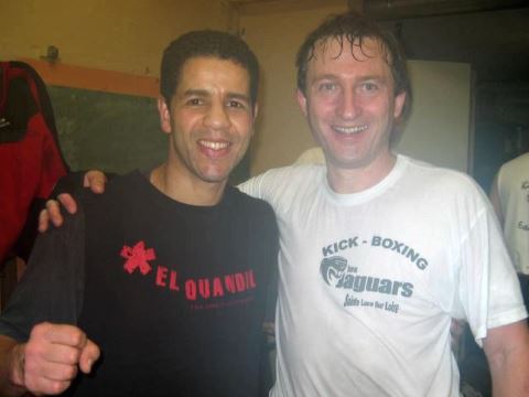Avec Abel El Quandili lors d'un stage en décembre 2007