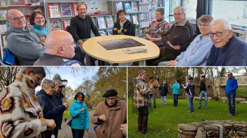 le groupe lors de l'initiation à la sourcellerie à St Philbert en novembre 2022