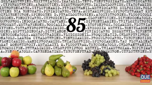 Pesticides dans les fruits